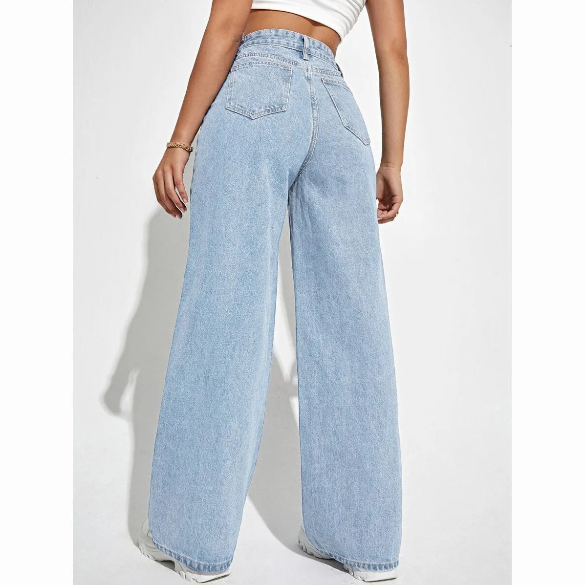 Retro High-Rise Loose Jeans